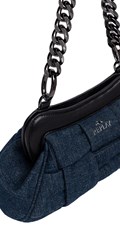 MALA PLAVA DENIM TORBA ZA NOŠENJE NA RAMENU - 5