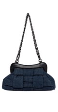 MALA PLAVA DENIM TORBA ZA NOŠENJE NA RAMENU - 3