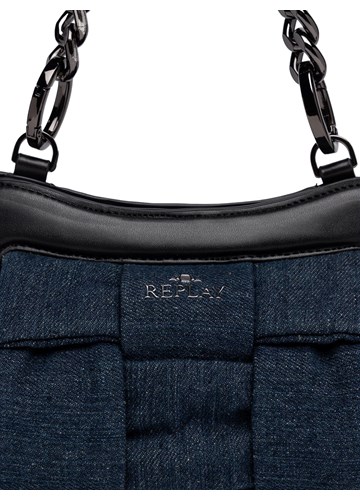 Replay MALA PLAVA DENIM TORBA ZA NOŠENJE NA RAMENU - 4