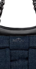 MALA PLAVA DENIM TORBA ZA NOŠENJE NA RAMENU - 4