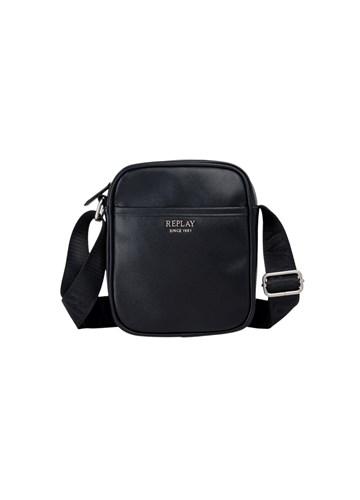 Replay MANJA CROSSBODY TORBICA SA SREBRNIM LOGOTIPOM - 1