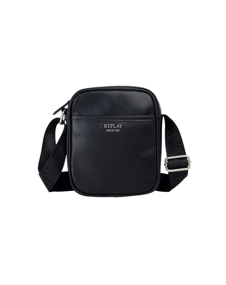 Replay MANJA CROSSBODY TORBICA SA SREBRNIM LOGOTIPOM - 1