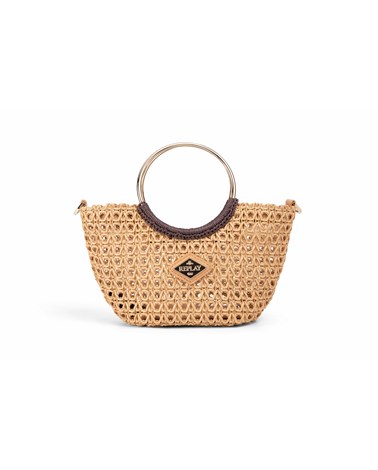 Replay manja pletena torba s metalnom ručkom