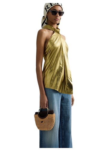 Replay MANJA PLETENA TORBA S METALNOM RUČKOM - 4