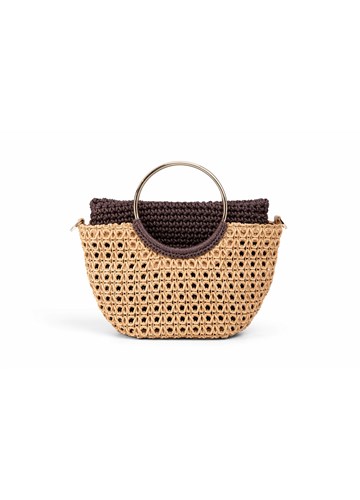 Replay MANJA PLETENA TORBA S METALNOM RUČKOM - 2