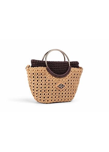 Replay MANJA PLETENA TORBA S METALNOM RUČKOM - 3