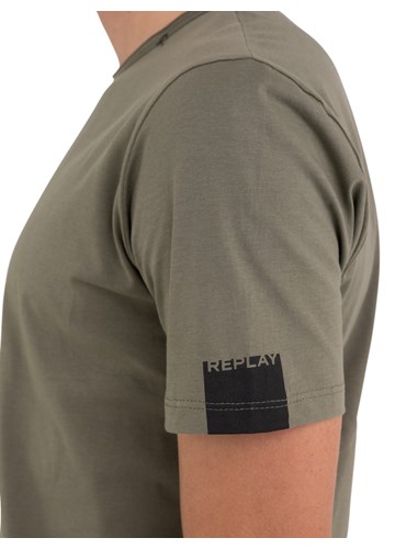 Replay MASLINASTO ZELENA BASIC MAJICA KRATKIH RUKAVA - 6