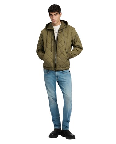 M8473  85312 Replay maslinastozelena prošivena jakna regularnog kroja Replay maslinastozelena prošivena jakna regularnog kroja