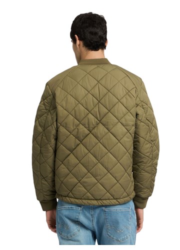 Replay MASLINASTOZELENA PROŠIVENA JAKNA REGULARNOG KROJA - 3