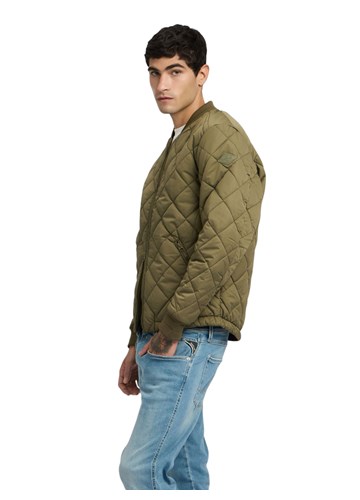 Replay MASLINASTOZELENA PROŠIVENA JAKNA REGULARNOG KROJA - 4