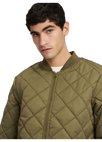 Replay MASLINASTOZELENA PROŠIVENA JAKNA REGULARNOG KROJA - 5