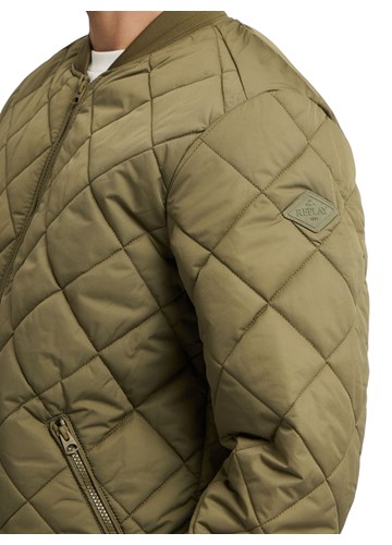 Replay MASLINASTOZELENA PROŠIVENA JAKNA REGULARNOG KROJA - 6