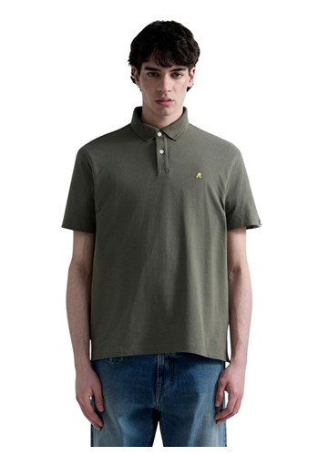 Replay MASLINASTOZELENA POLO MAJICA OD RASTEZLJIVOG PIQUE PAMUKA - 2