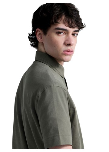 Replay MASLINASTOZELENA POLO MAJICA OD RASTEZLJIVOG PIQUE PAMUKA - 6