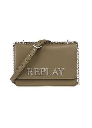 Replay MASLINASTOZELENA TORBA ZA NA RAME S VELIKIM LOGOM - 1