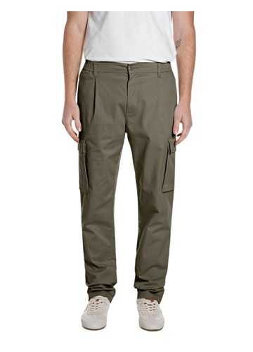 Replay MASLINASTOZELENE ADHANN CARGO HLAČE - 1