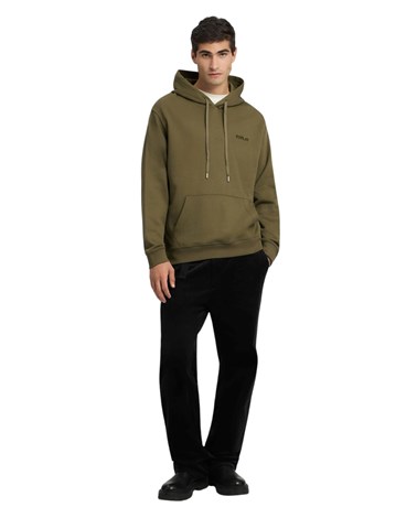 M3189  23802 Replay maslinastozeleni sweatshirt s izvezenim natpisom i kapuljačom Replay maslinastozeleni sweatshirt s izvezenim natpisom i kapuljačom