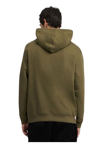 Replay MASLINASTOZELENI SWEATSHIRT S IZVEZENIM NATPISOM I KAPULJAČOM - 3