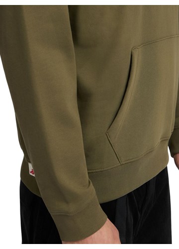 Replay MASLINASTOZELENI SWEATSHIRT S IZVEZENIM NATPISOM I KAPULJAČOM - 6