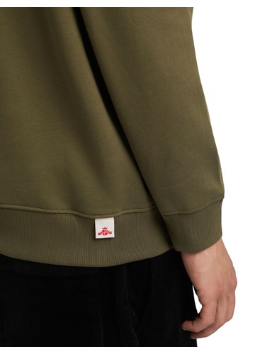 Replay MASLINASTOZELENI SWEATSHIRT S IZVEZENIM NATPISOM I KAPULJAČOM - 7