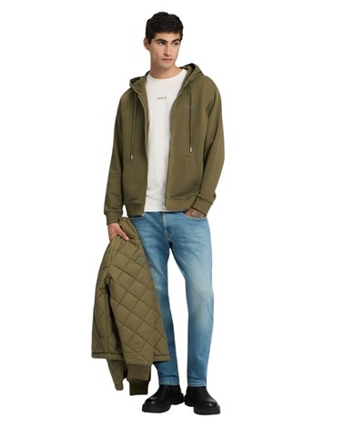 M3188  23802 Replay maslinastozeleni sweatshirt s kapuljačom i zatvaračem Replay maslinastozeleni sweatshirt s kapuljačom i zatvaračem