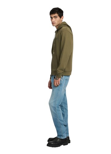 Replay MASLINASTOZELENI SWEATSHIRT S KAPULJAČOM I ZATVARAČEM - 4