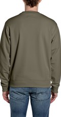 MASLINASTOZELENI SWEATSHIRT S NATPISOM REPLAY SINCE 1981 - 2
