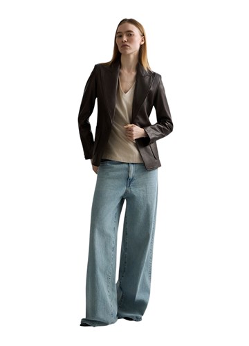 Replay MEKANA KOŽNA JAKNA REGULARNOG KROJA - 1