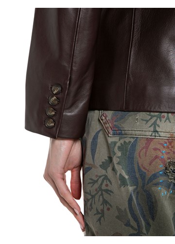 Replay MEKANA KOŽNA JAKNA REGULARNOG KROJA - 5