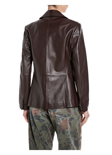 Replay MEKANA KOŽNA JAKNA REGULARNOG KROJA - 2