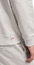 MELANGE SIVI SWEATSHIRT S IZVEZENIM NATPISOM I KAPULJAČOM - 6