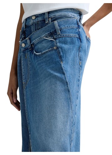 Replay MIDI SUKNJA OD JEANSA S DUPLIM KOPČANJEM - 6