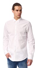 MUŠKA SLIM FIT KOŠULJA U BIJELOJ BOJI  - 3