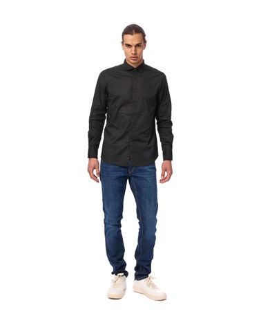 Replay muška slim fit košulja u crnoj boji