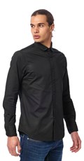 MUŠKA SLIM FIT KOŠULJA U CRNOJ BOJI - 3