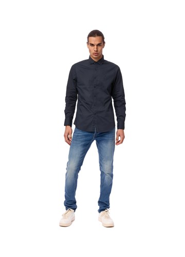 Replay MUŠKA SLIM FIT KOŠULJA U TAMNO PLAVOJ BOJI - 1