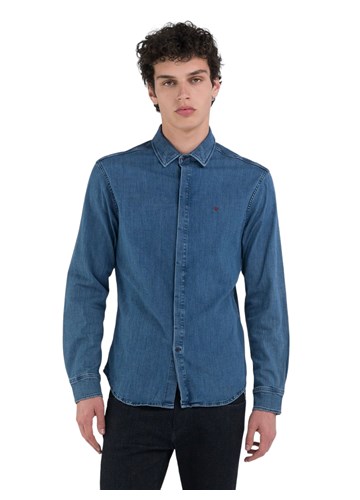 Replay MUŠKA TRAPER KOŠULJE UŽEG KROJA - 3