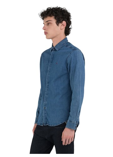 Replay MUŠKA TRAPER KOŠULJE UŽEG KROJA - 4