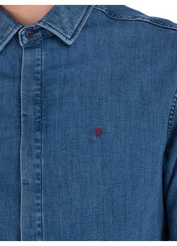 Replay MUŠKA TRAPER KOŠULJE UŽEG KROJA - 5