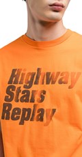 NARANČASTA MAJICA S PRINTOM HIGHWAY STARS REPLAY - 5