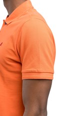 NARANČASTA POLO MAJICA S KONTRASTNIM MINI LOGOM - 6