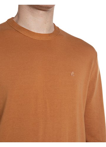 Replay NARANČASTI PULOVER REGULARNOG KROJA S IZVEZENIM SLOVOM R - 4