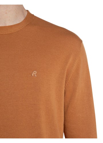 Replay NARANČASTI PULOVER REGULARNOG KROJA S IZVEZENIM SLOVOM R - 3