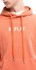 NARANČASTI SWEATSHIRT S KAPULJAČOM I PRINTOM BROJA - 5