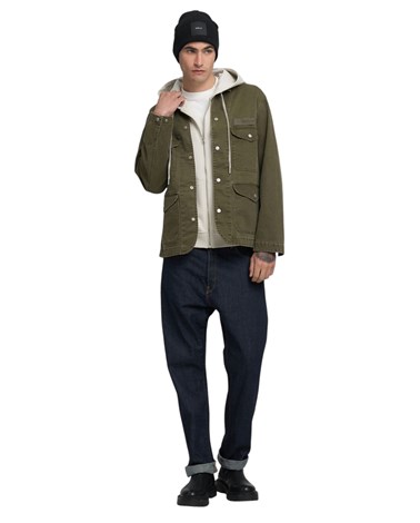 Replay natkošulja od rastezljivog pamučnog kepera