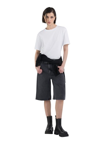 Replay  NETTIE DENIM TAPERED FIT KRATKE HLAČE WA528 739 791 - 1