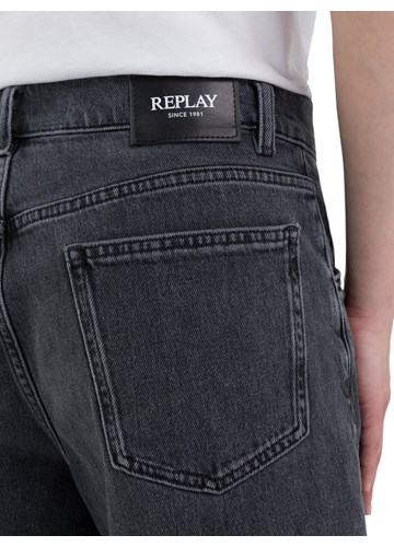Replay  NETTIE DENIM TAPERED FIT KRATKE HLAČE WA528 739 791 - 6
