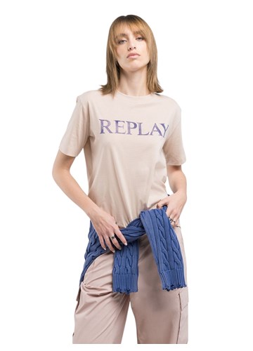Replay NJEŽNO ROZA PAMUČNA MAJICA S REPLAY NATPISOM - 2