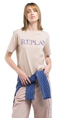 NJEŽNO ROZA PAMUČNA MAJICA S REPLAY NATPISOM - 2
