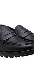 NORRIS MOCK MUŠKE CRNE MOKASINE  - 2